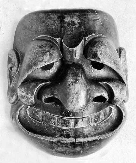 Noh mask, public-domain collection image from The Metropolitan Museum of Art